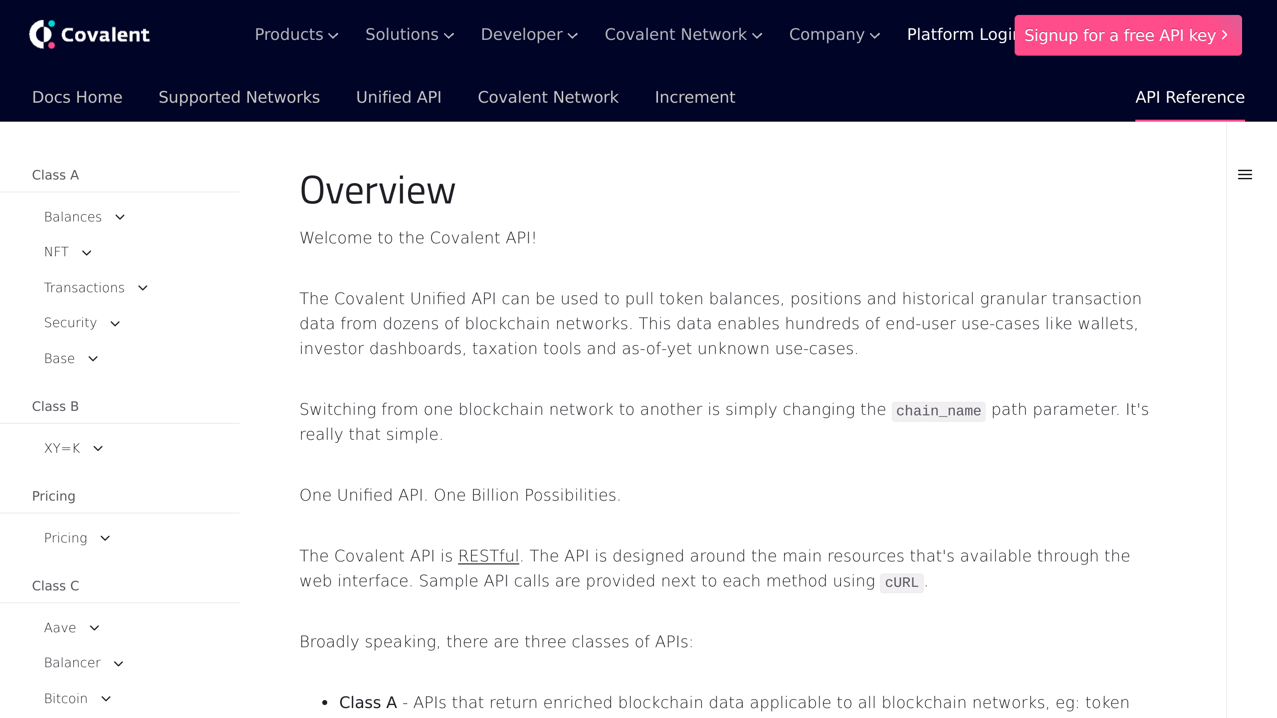 Covalent's website screenshot