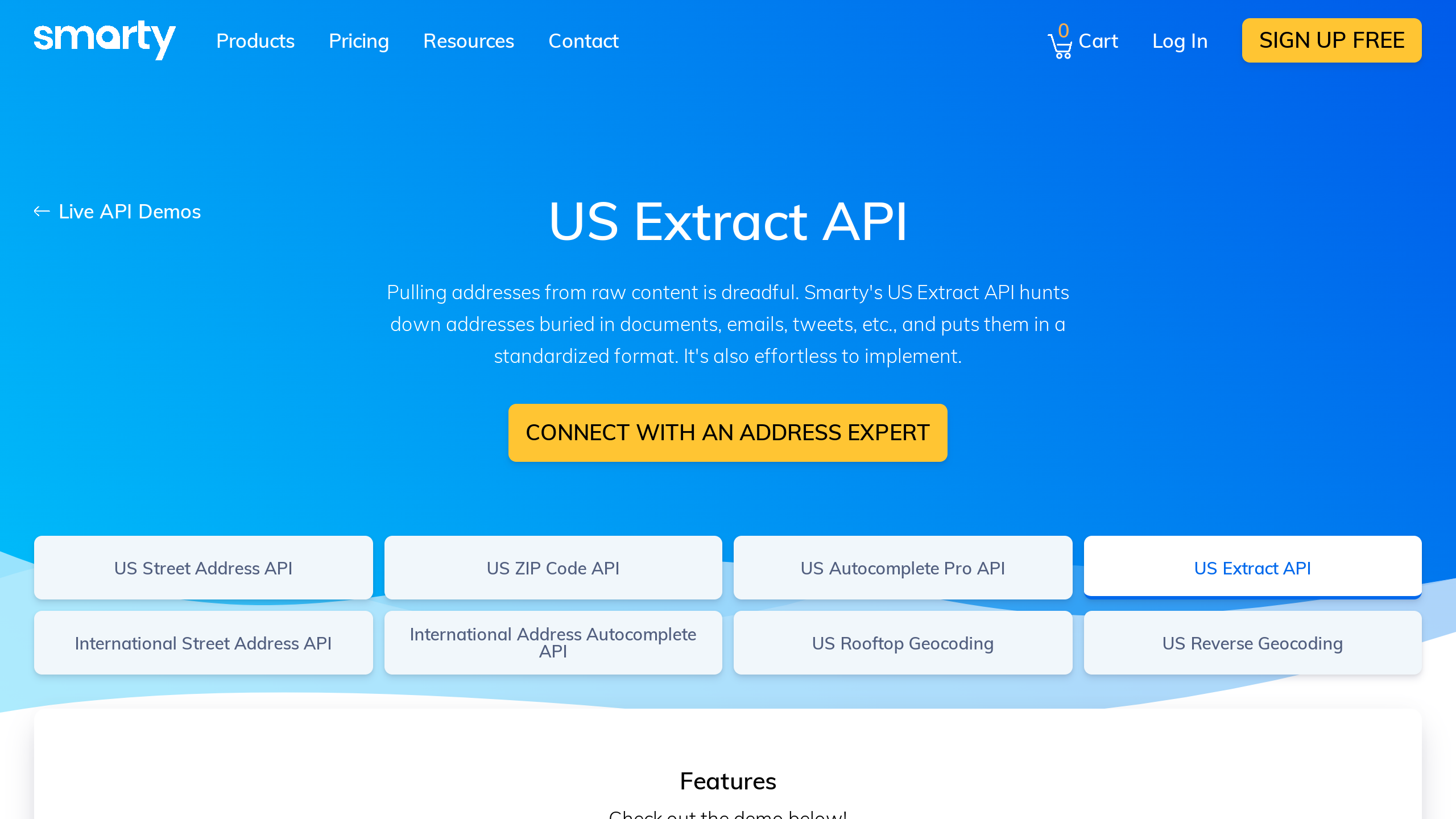 US Extract's website screenshot