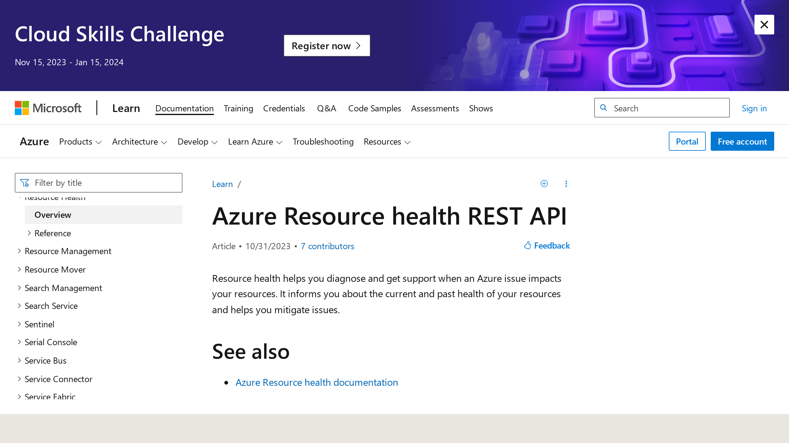 Azure DevOps Health's website screenshot