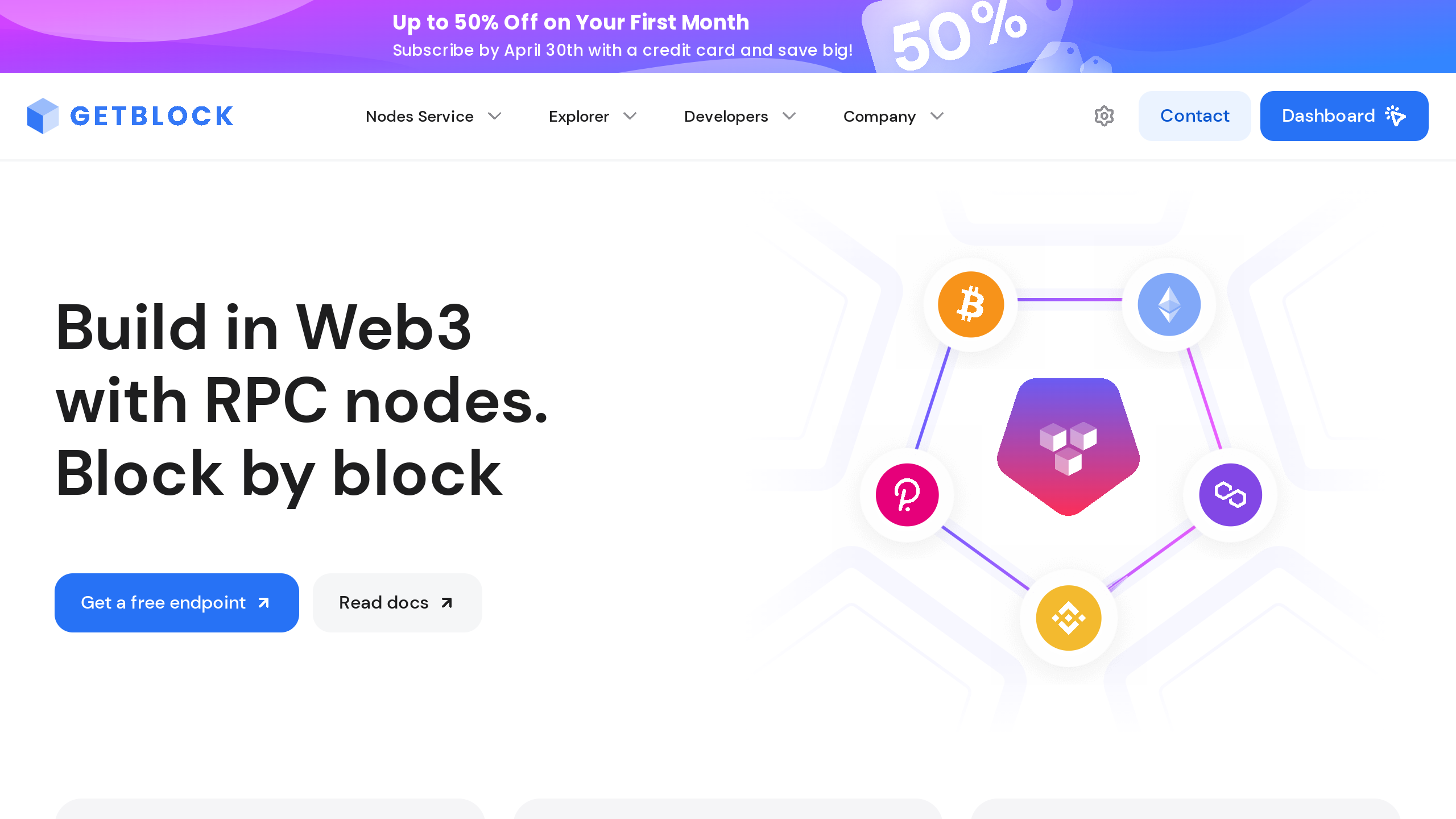 GetBlock's website screenshot