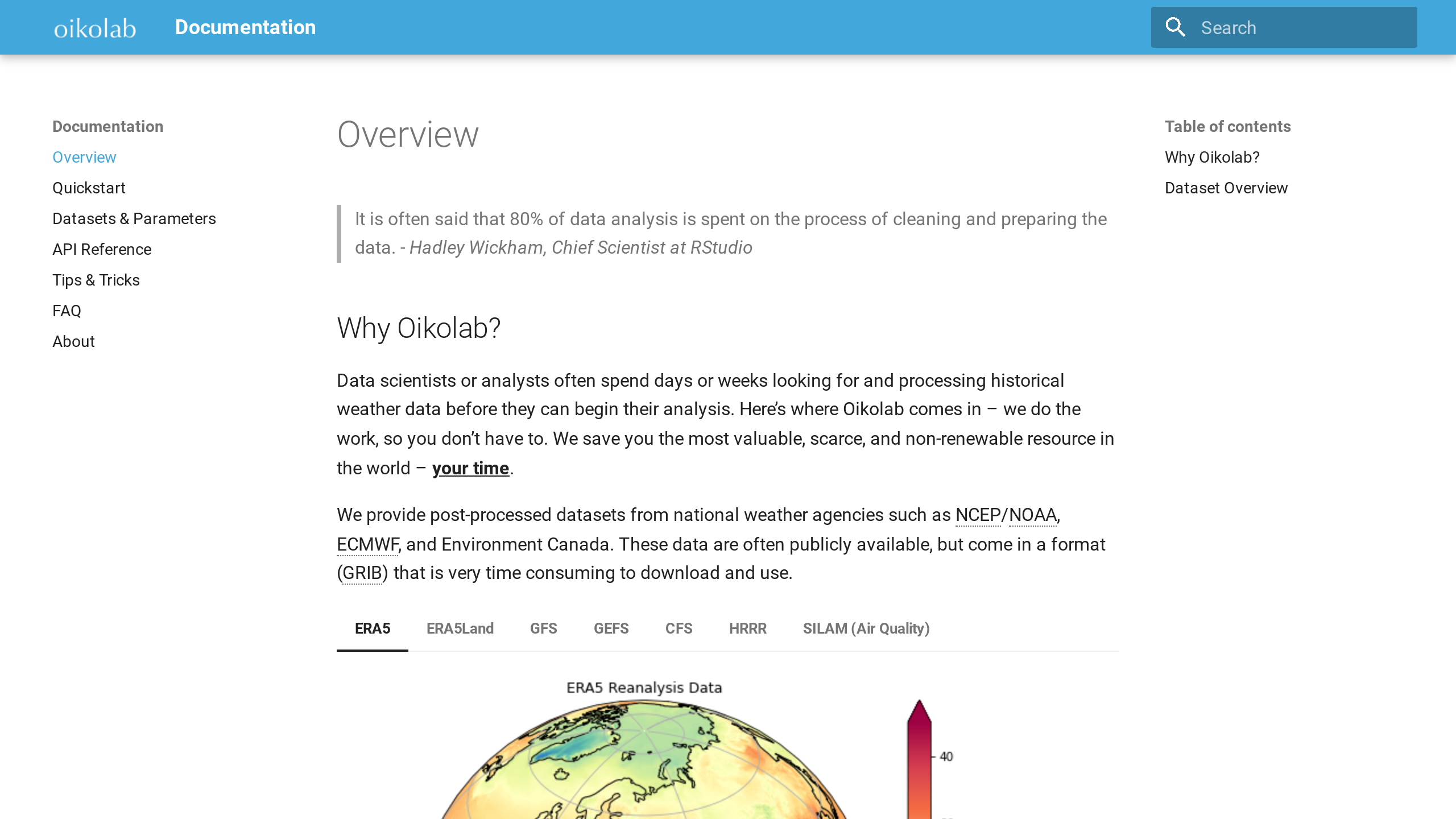Oikolab's website screenshot